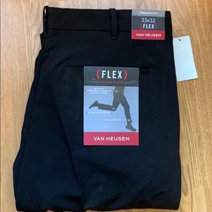 Van Heusen Men’s Flex Dress Pants in Black